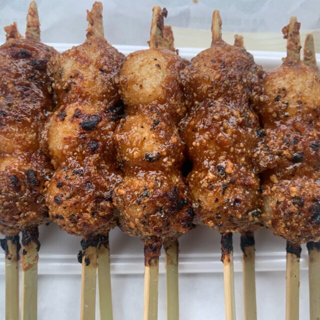 恵那市｜草鞋だけが五平餅にあらず！香ばしさが食欲をそそる！東濃名物の三玉の五平餅